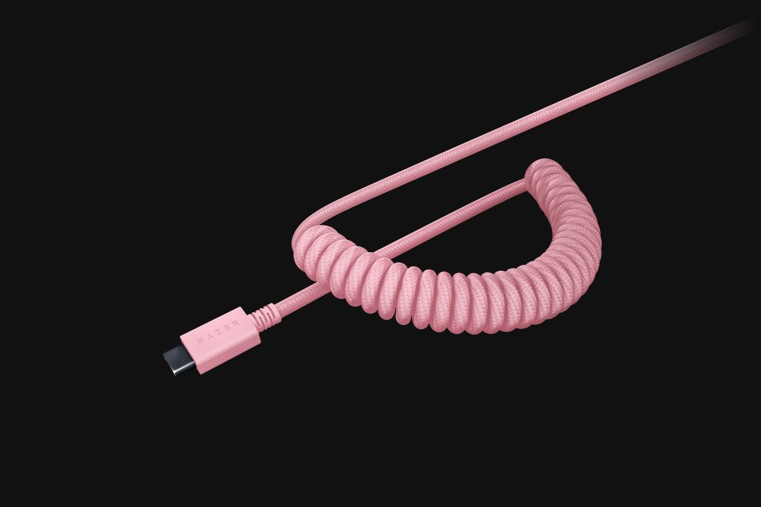 Razer PBT Keycap + Coiled Cable Upgrade Set (Quartz Pink) - Image 4