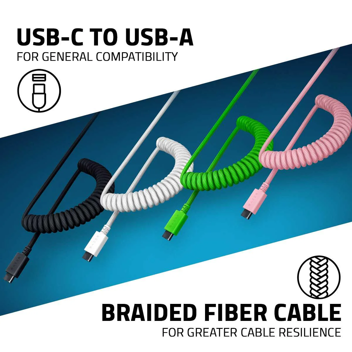 Razer PBT Keycap + Coiled Cable Upgrade Set (Quartz Pink) - Image 7