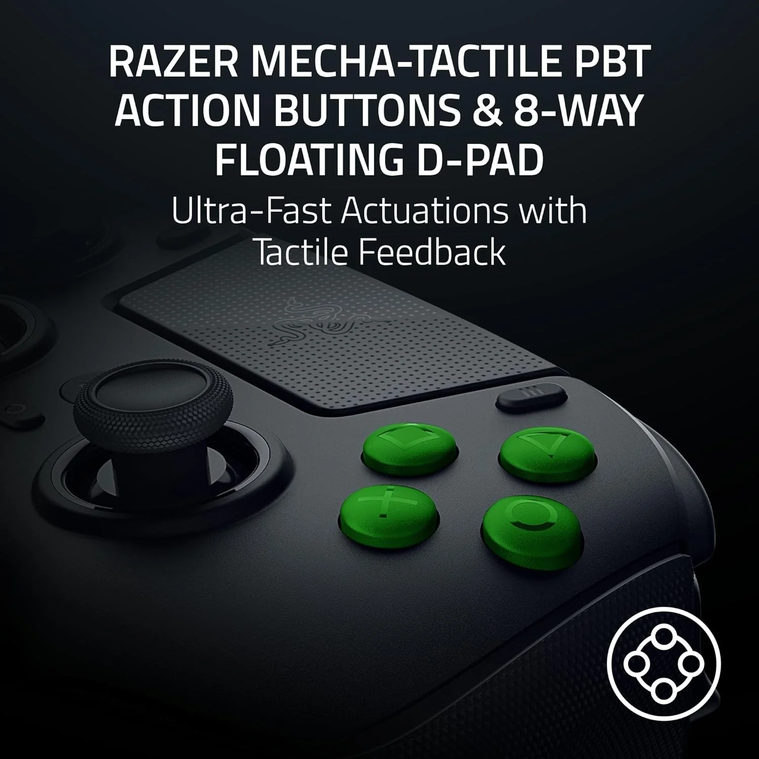 Razer Raiju V3 Pro Wireless Esports Controller for PS5 & PC (Black, White) - Image 6