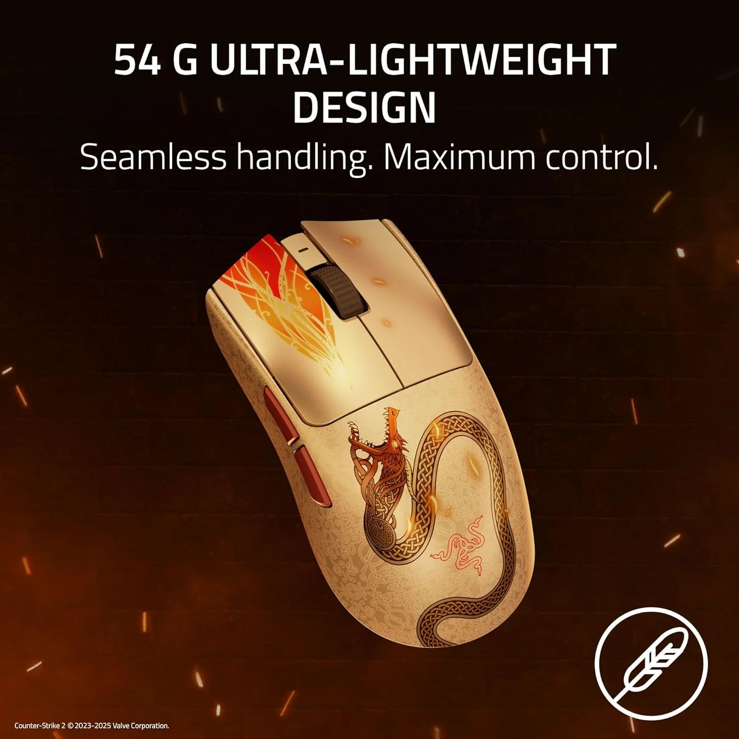 Razer Viper V3 Pro Ultra-Lightweight Hyperspeed Wireless Symmetrical Esports Mouse (Counter-Strike 2 Ed.) - Image 6