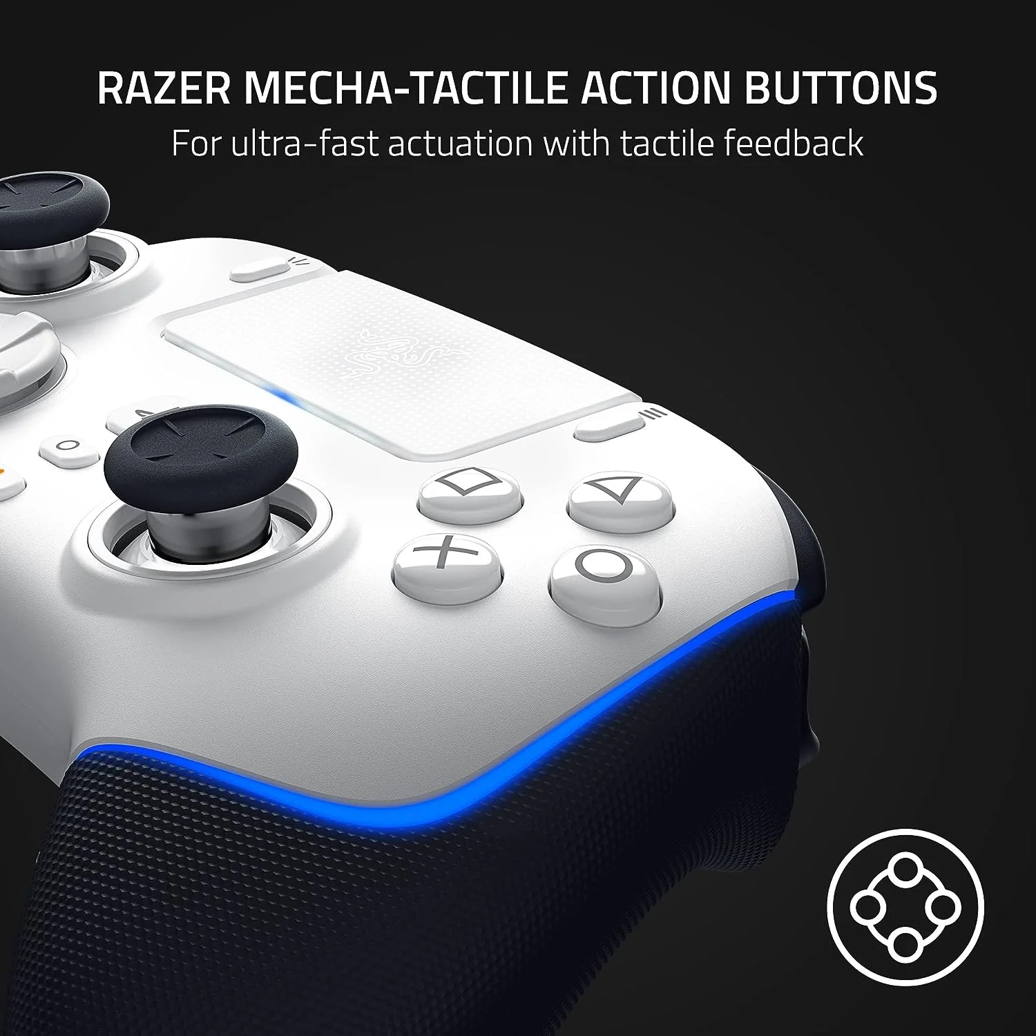 Razer Wolverine V2 Pro Wireless Gaming Controller for PS5 & PC (White) - Image 3