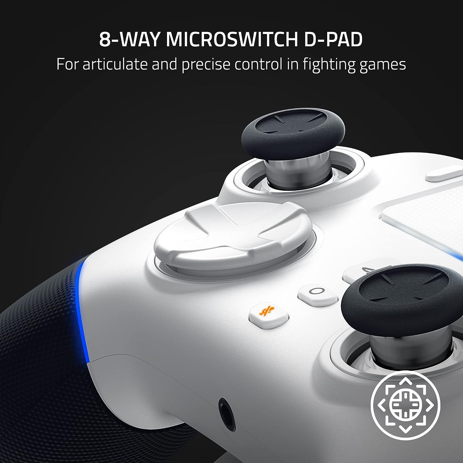 Razer Wolverine V2 Pro Wireless Gaming Controller for PS5 & PC (White) - Image 4