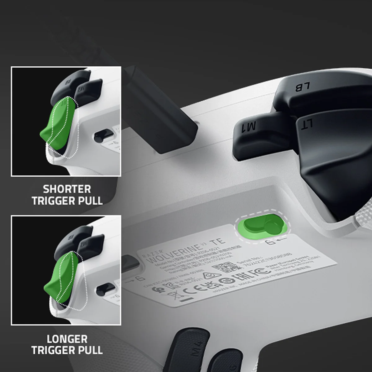 Razer Wolverine V3 Tournament Edition Wired ESports Gaming Controller for Xbox & PC (Black, White) - Image 13