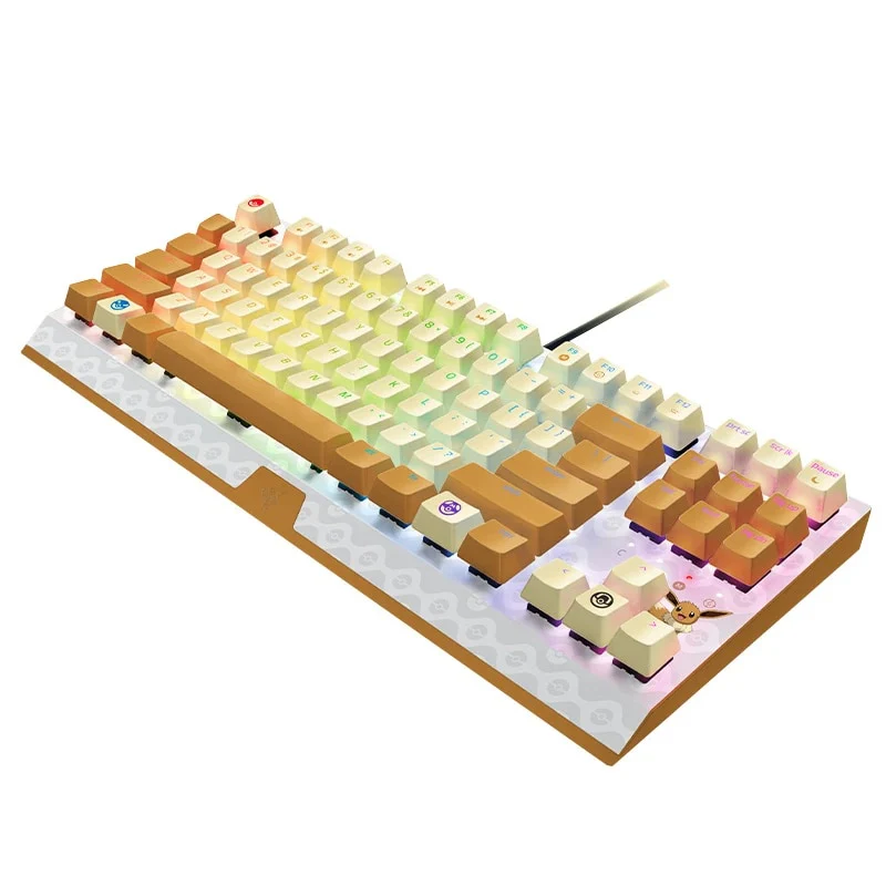 Razer X Pokemon Eevee V3 Blackwidow Tenkeyless Wired Gaming Mechanical Keyboard - Image 2