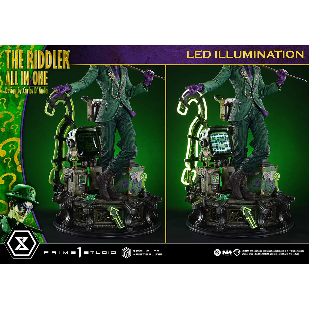 Real Elite Masterline Batman (Comics) The Riddler All in One (Design by Carlos D'Anda) (DX Bonus version) (REMDC-04DXS) Pre-Order Downpayment - Image 20