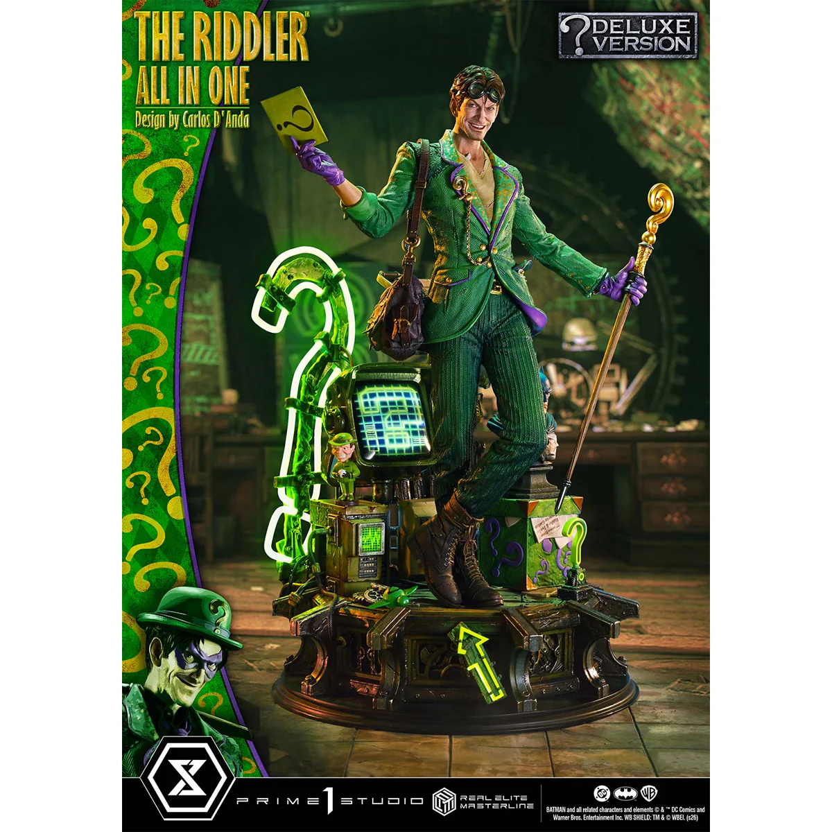 Real Elite Masterline Batman (Comics) The Riddler All in One (Design by Carlos D'Anda) (DX Bonus version) (REMDC-04DXS) Pre-Order Downpayment - Image 29