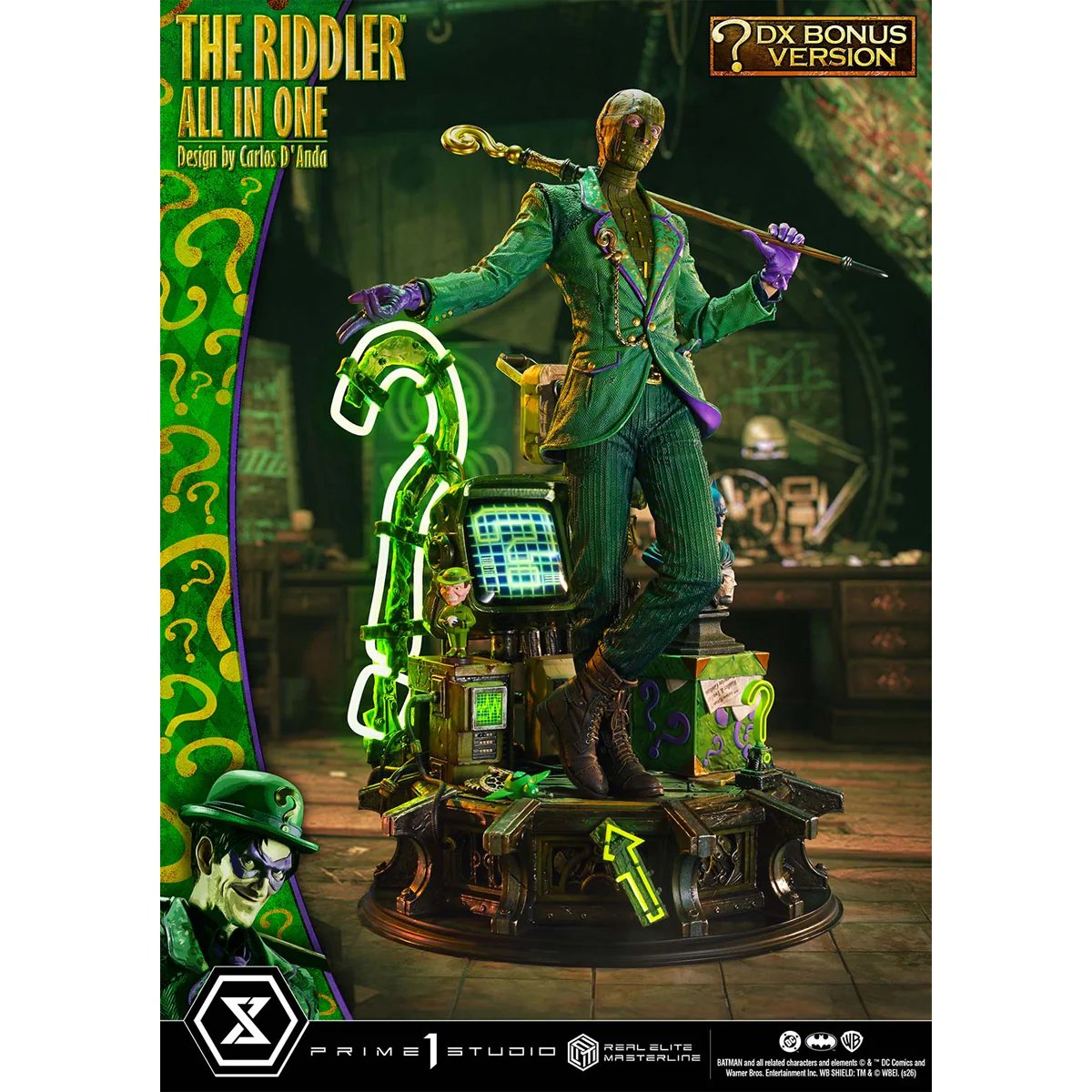Real Elite Masterline Batman (Comics) The Riddler All in One (Design by Carlos D'Anda) (DX Bonus version) (REMDC-04DXS) Pre-Order Downpayment - Image 3