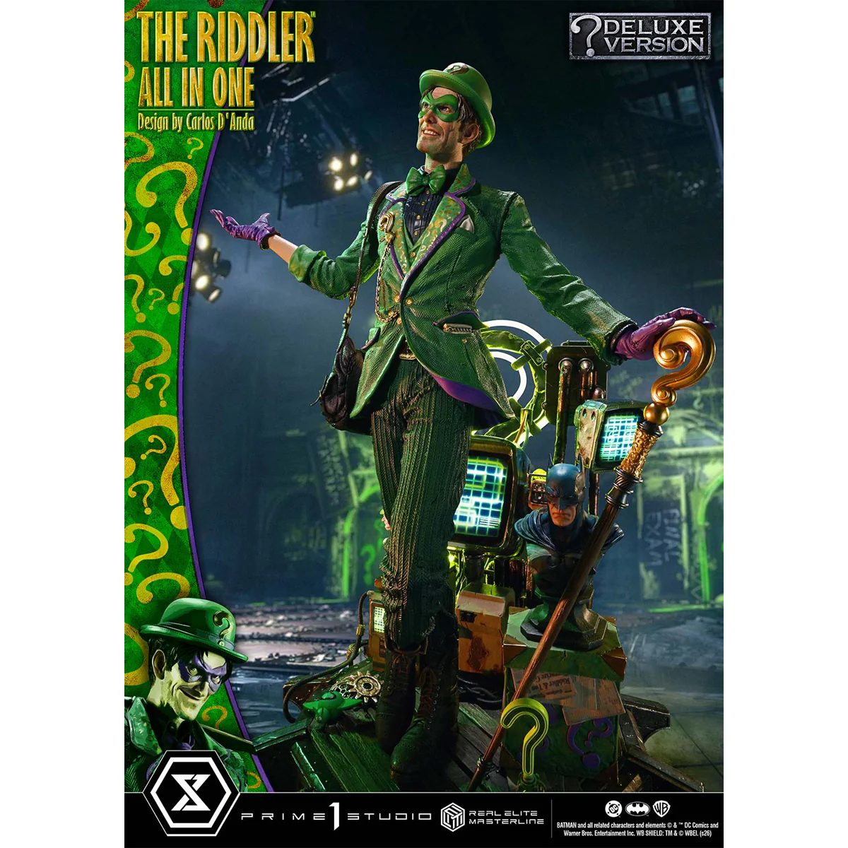 Real Elite Masterline Batman (Comics) The Riddler All in One (Design by Carlos D'Anda) (DX Bonus version) (REMDC-04DXS) Pre-Order Downpayment - Image 30
