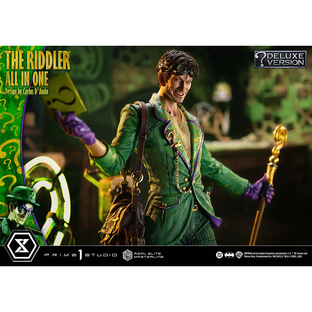 Real Elite Masterline Batman (Comics) The Riddler All in One (Design by Carlos D'Anda) (DX Bonus version) (REMDC-04DXS) Pre-Order Downpayment - Image 33