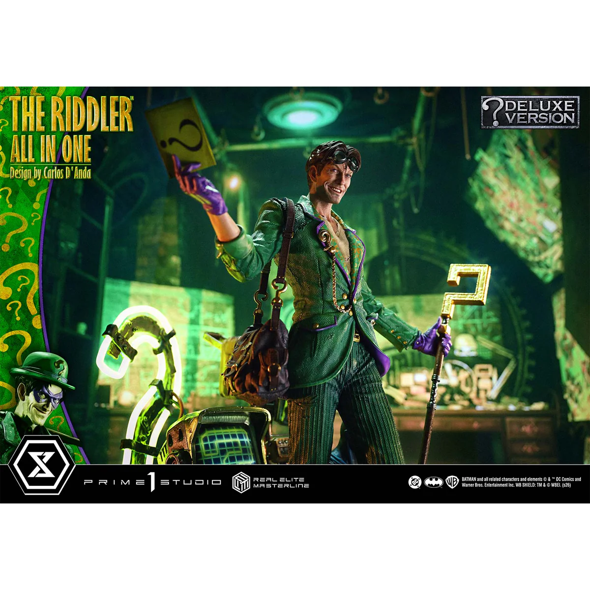 Real Elite Masterline Batman (Comics) The Riddler All in One (Design by Carlos D'Anda) (DX Bonus version) (REMDC-04DXS) Pre-Order Downpayment - Image 36
