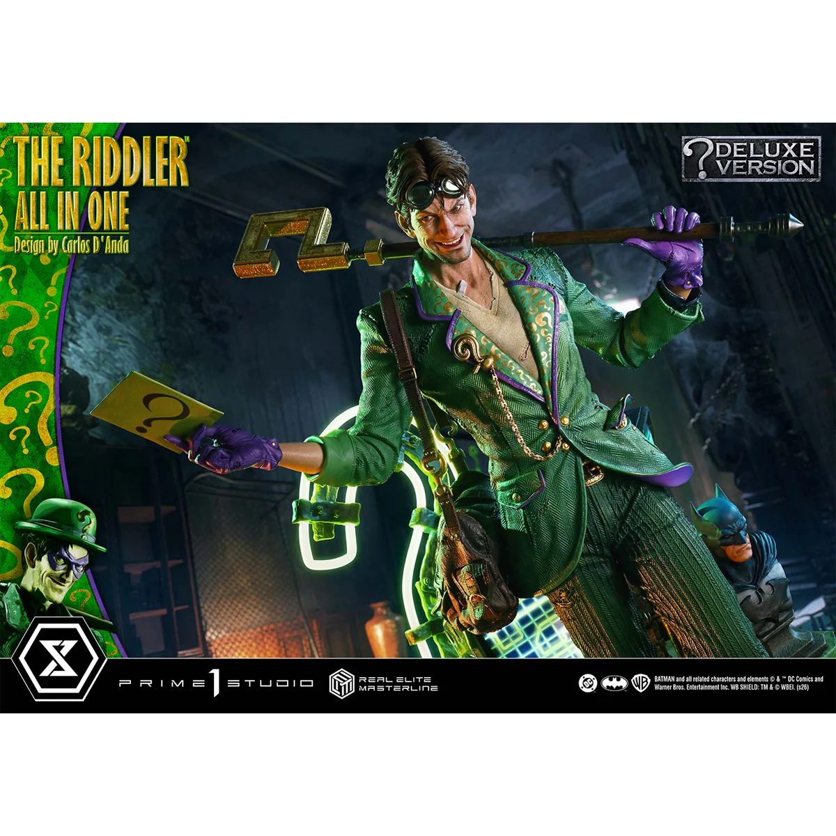 Real Elite Masterline Batman (Comics) The Riddler All in One (Design by Carlos D'Anda) (DX Bonus version) (REMDC-04DXS) Pre-Order Downpayment - Image 37