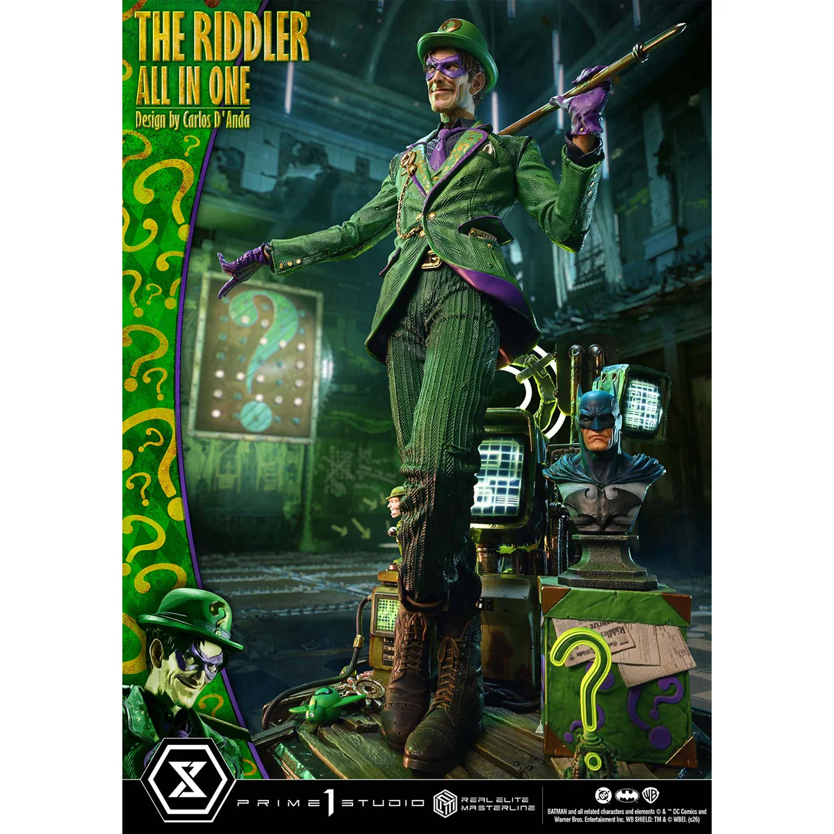 Real Elite Masterline Batman (Comics) The Riddler All in One (Design by Carlos D'Anda) (REMDC-04) Pre-Order Downpayment - Image 4