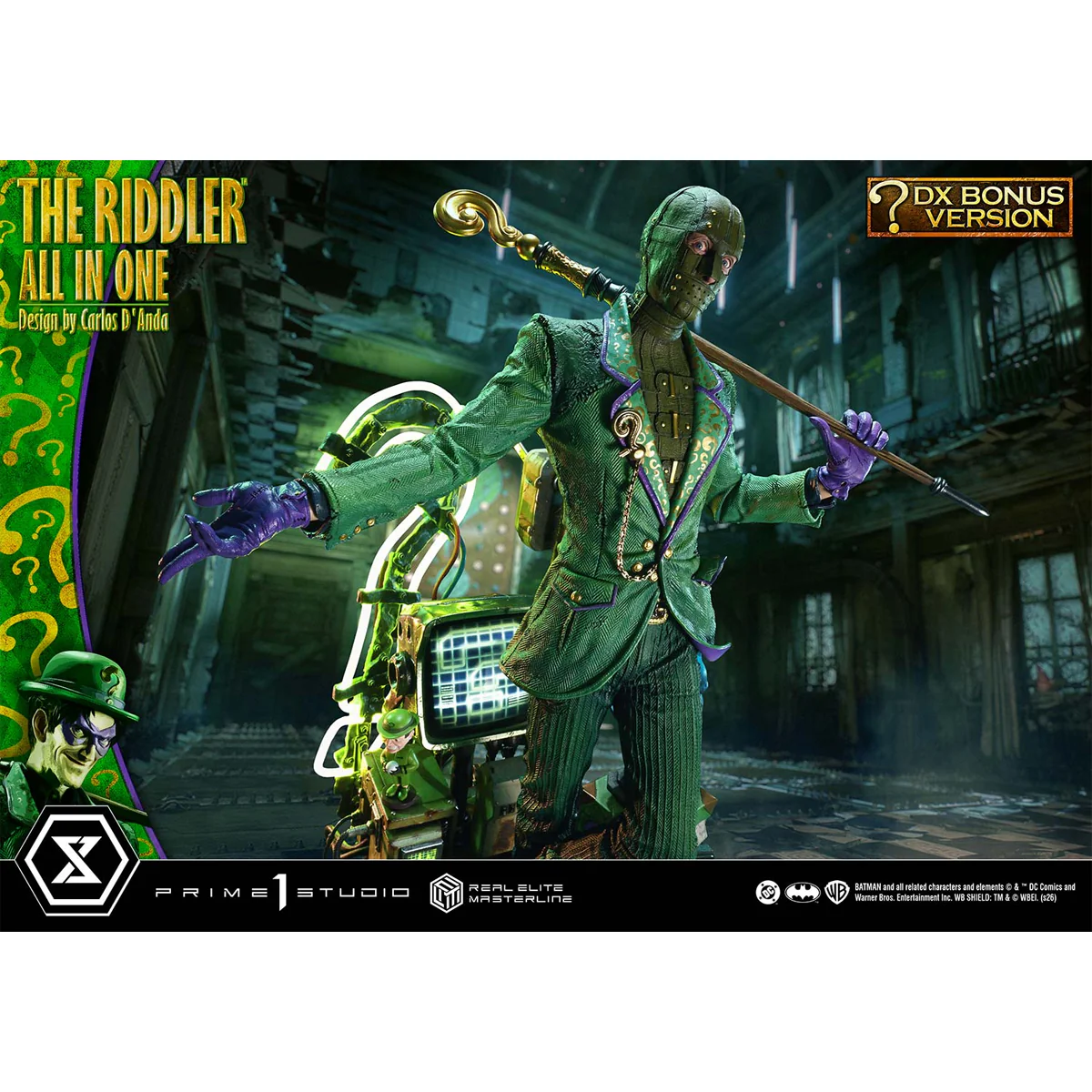 Real Elite Masterline Batman (Comics) The Riddler All in One (Design by Carlos D'Anda) (DX Bonus version) (REMDC-04DXS) Pre-Order Downpayment - Image 5