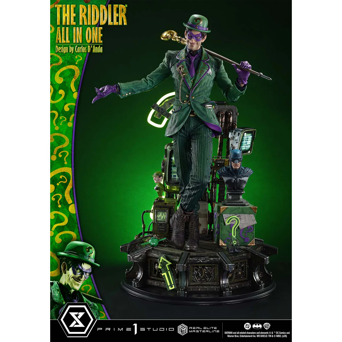 Real Elite Masterline Batman (Comics) The Riddler All in One (Design by Carlos D'Anda) (REMDC-04) Pre-Order Downpayment - Image 11