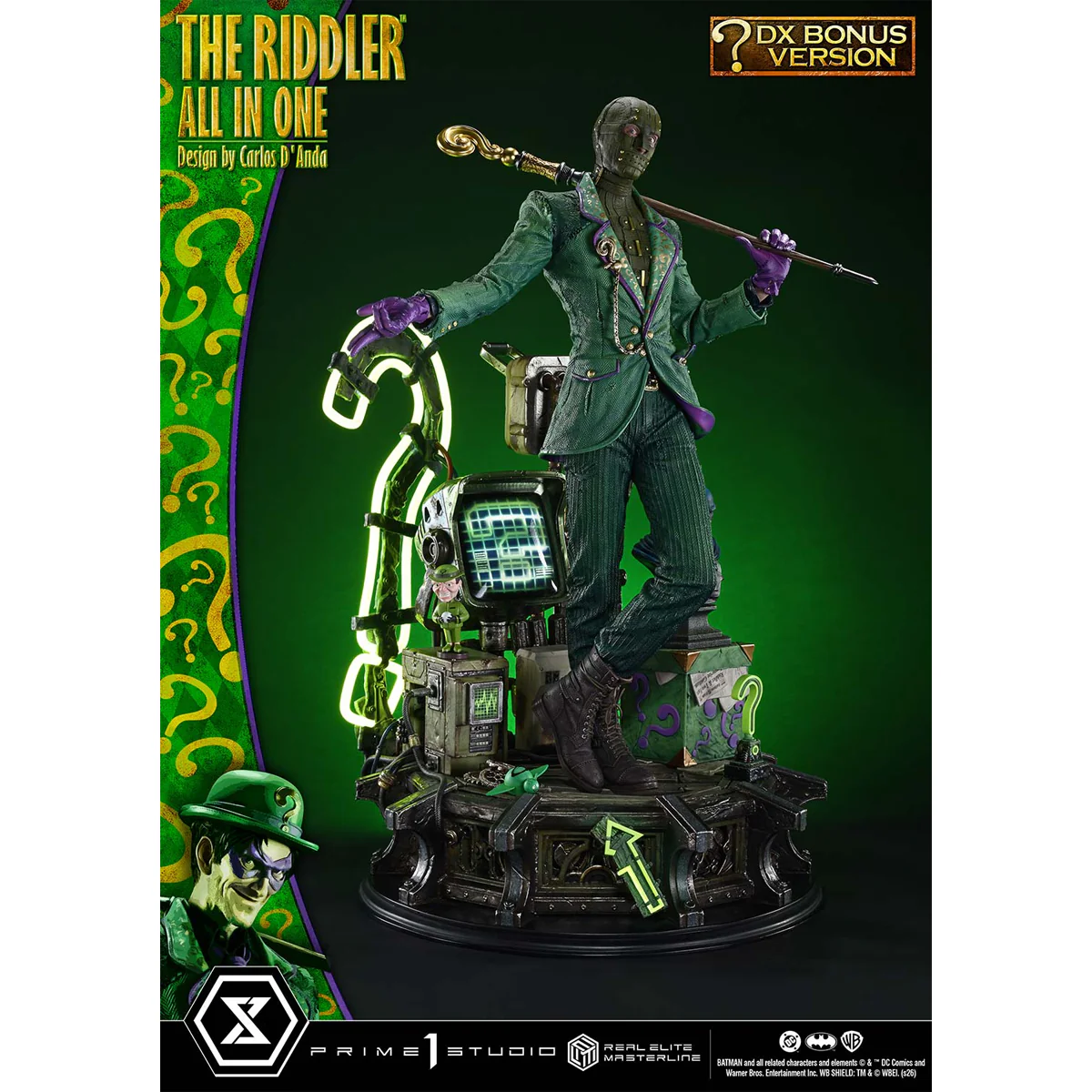 Real Elite Masterline Batman (Comics) The Riddler All in One (Design by Carlos D'Anda) (DX Bonus version) (REMDC-04DXS) Pre-Order Downpayment - Image 6