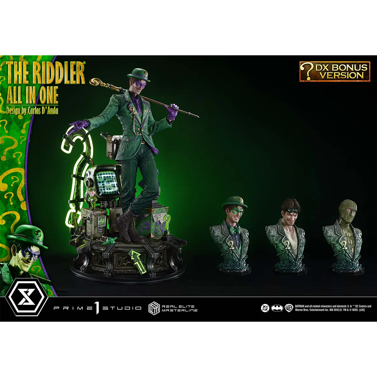 Real Elite Masterline Batman (Comics) The Riddler All in One (Design by Carlos D'Anda) (DX Bonus version) (REMDC-04DXS) Pre-Order Downpayment - Image 8