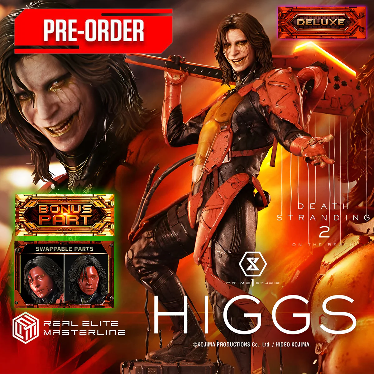 Real Elite Masterline Death Stranding 2: On the Beach Higgs (DX Bonus version) (REMDS2-02DXS) Pre-Order Downpayment