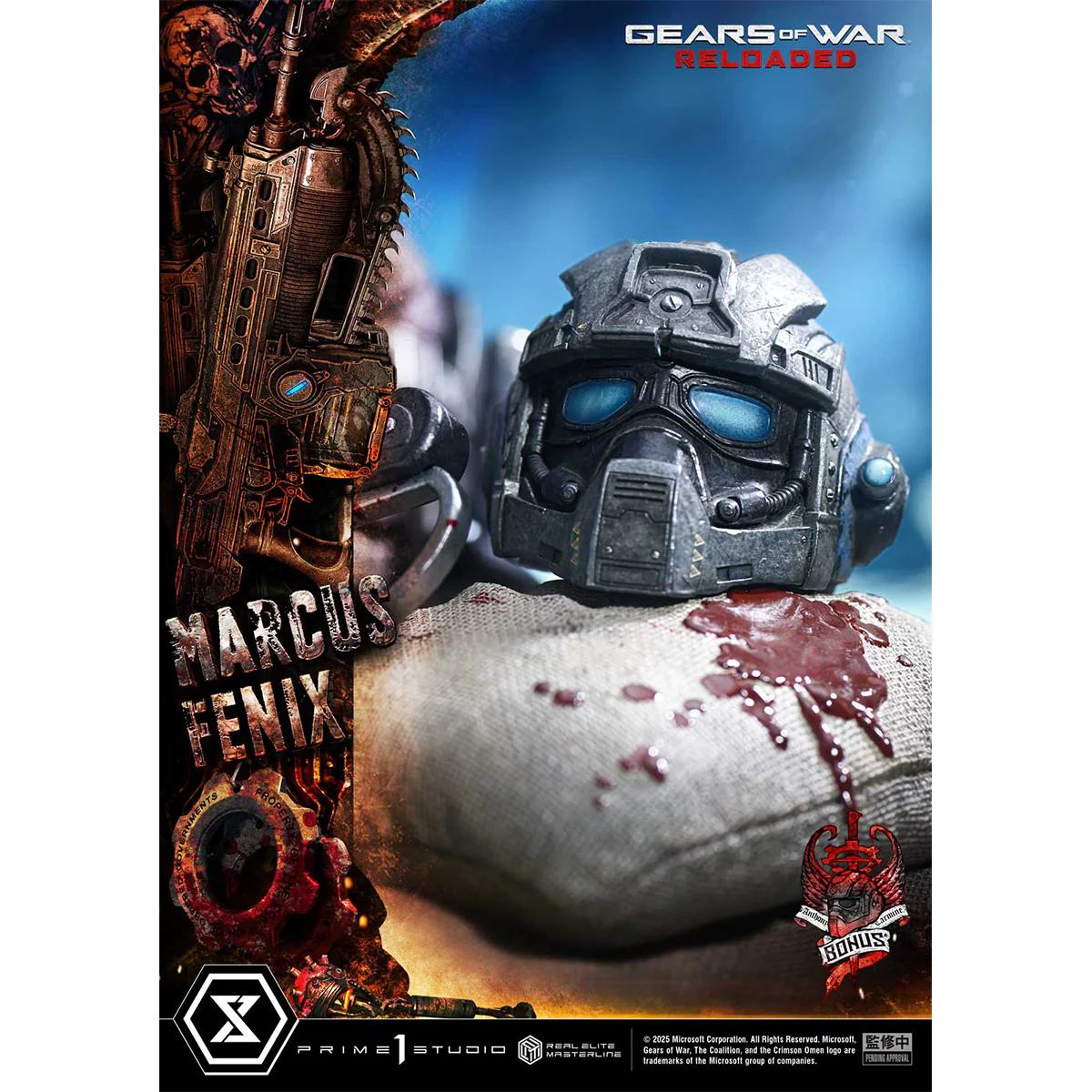 Real Elite Masterline Gears of War: Reloaded Marcus Fenix (Ultimate Bonus Version) (REMGEARS-01UTS) Pre-Order Downpayment - Image 7
