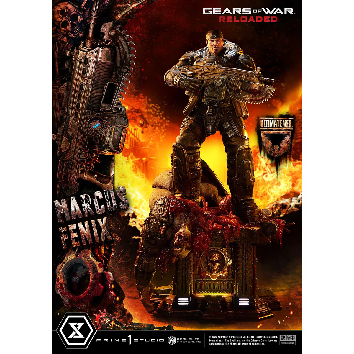 Real Elite Masterline Gears of War: Reloaded Marcus Fenix (Ultimate Bonus Version) (REMGEARS-01UTS) Pre-Order Downpayment - Image 9