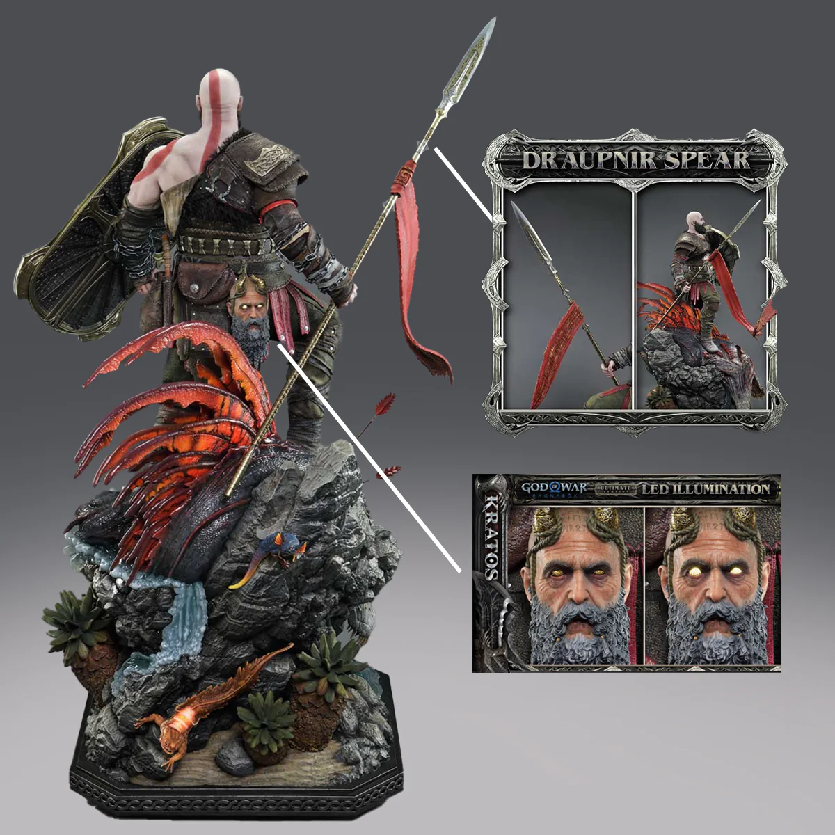 Real Elite Masterline God of War: Ragnarok Kratos Ultimate Bonus Version Pre-Order Downpayment - Image 26