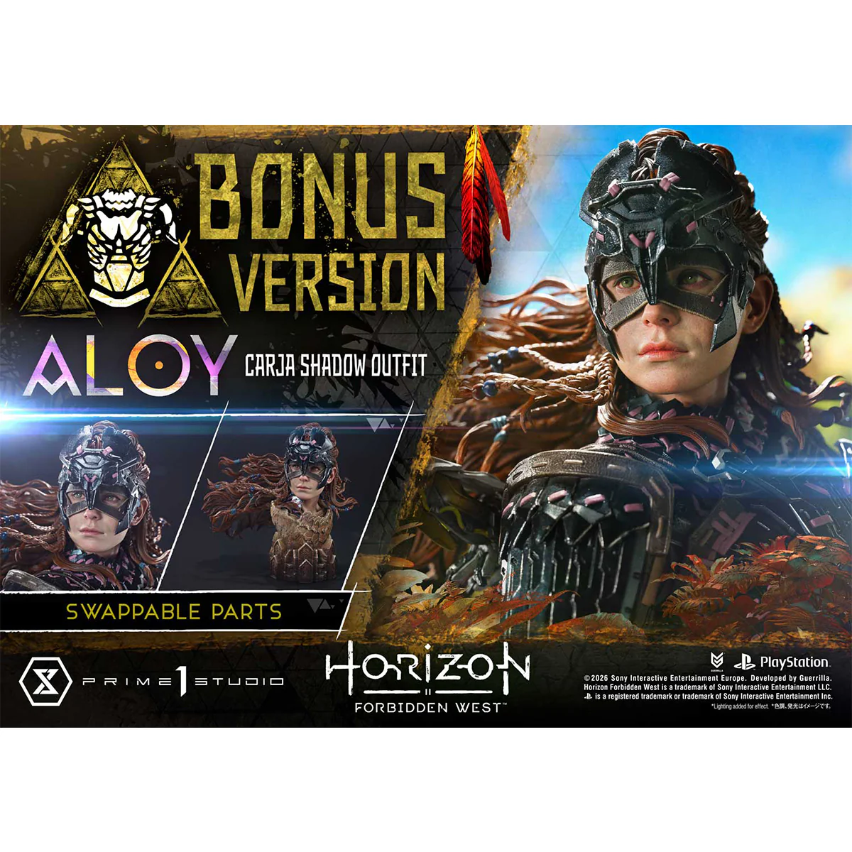 Real Elite Masterline Horizon Forbidden West Aloy Carja Shadow Outfit DX Bonus version (REMHFW-01DXS) Pre-Order Downpayment - Image 3