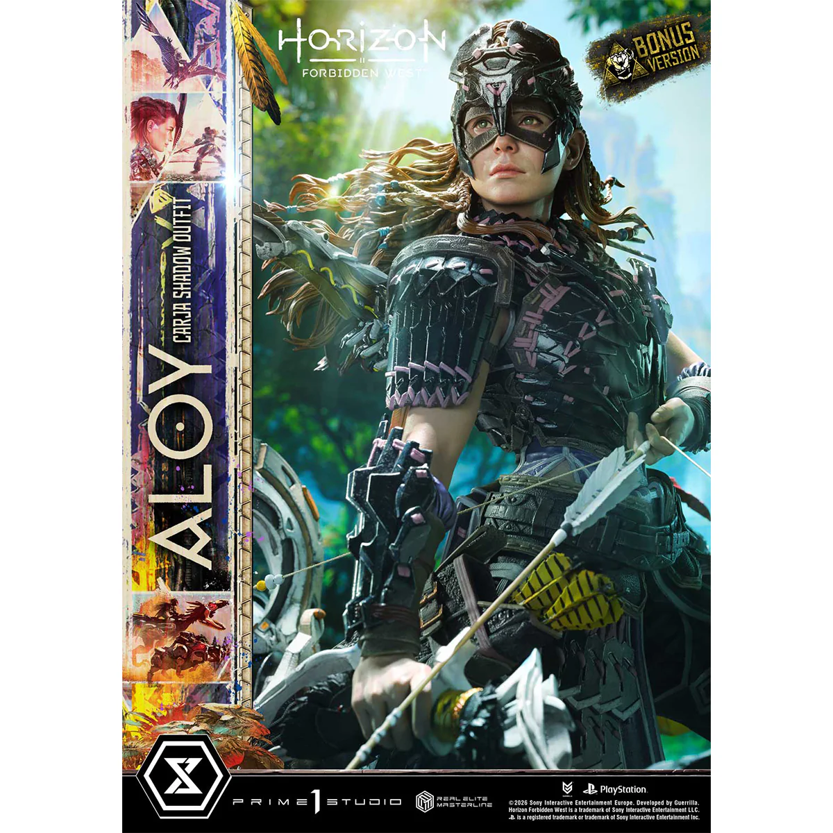 Real Elite Masterline Horizon Forbidden West Aloy Carja Shadow Outfit DX Bonus version (REMHFW-01DXS) Pre-Order Downpayment - Image 9
