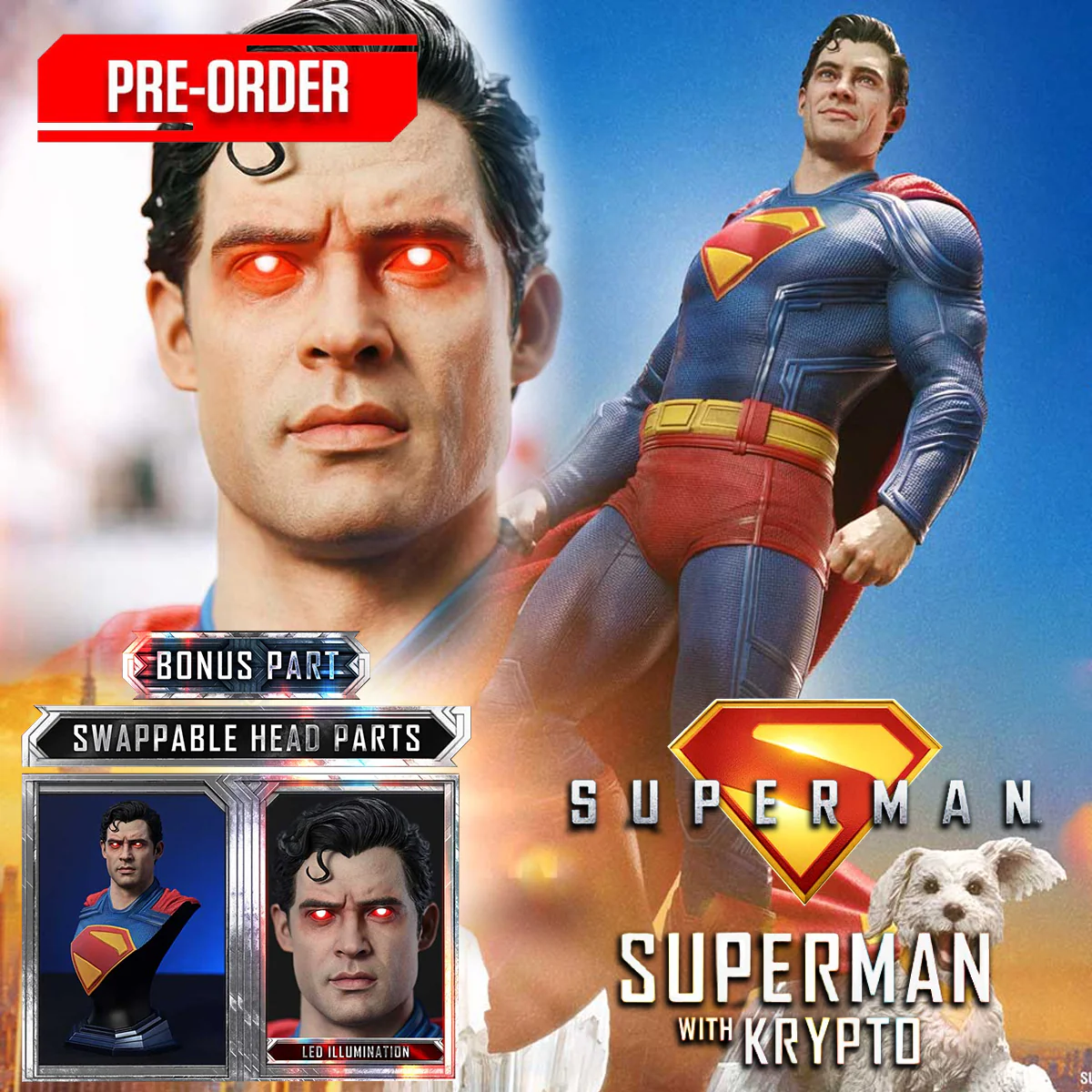 Real Elite Masterline Superman (2025 Film) Superman with Krypto (Bonus Version) Pre-Order Downpayment