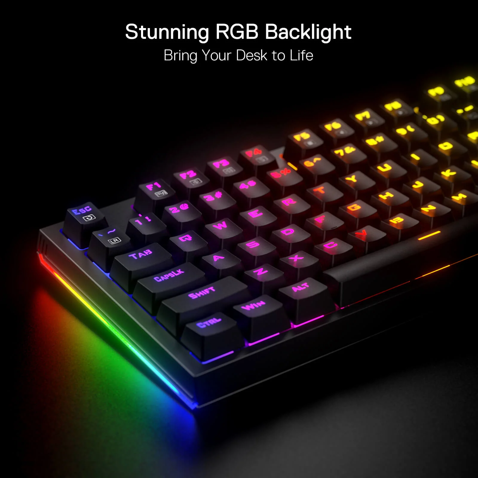 Redragon Argo Full-Size Hot-Swappable RGB Wired Mechanical Gaming Keyboard (Dust-Proof Red Switch) (K670-RGB) - Image 5