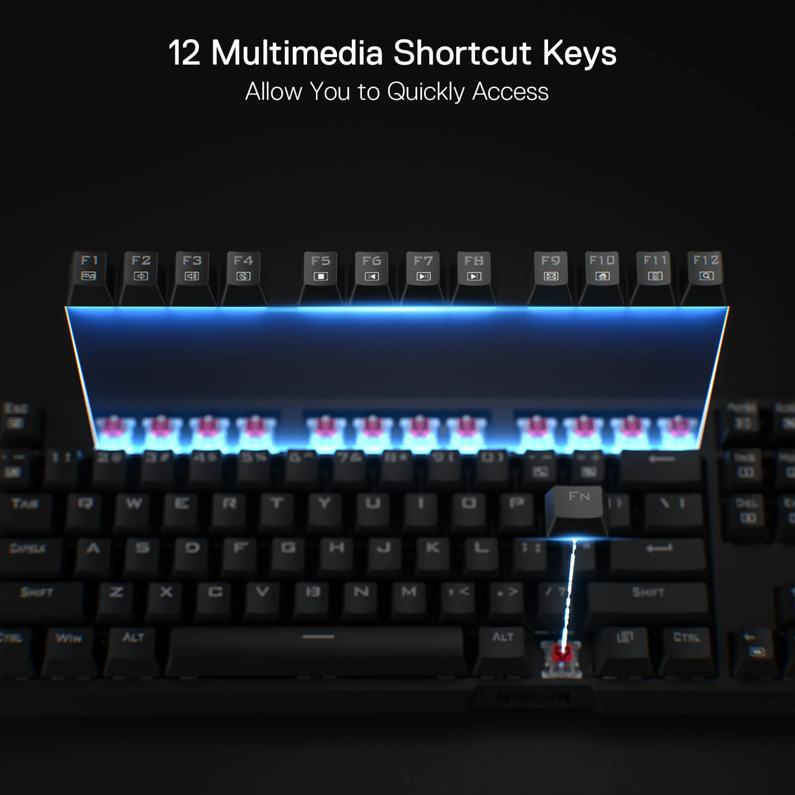Redragon Argo Full-Size Hot-Swappable RGB Wired Mechanical Gaming Keyboard (Dust-Proof Red Switch) (K670-RGB) - Image 7