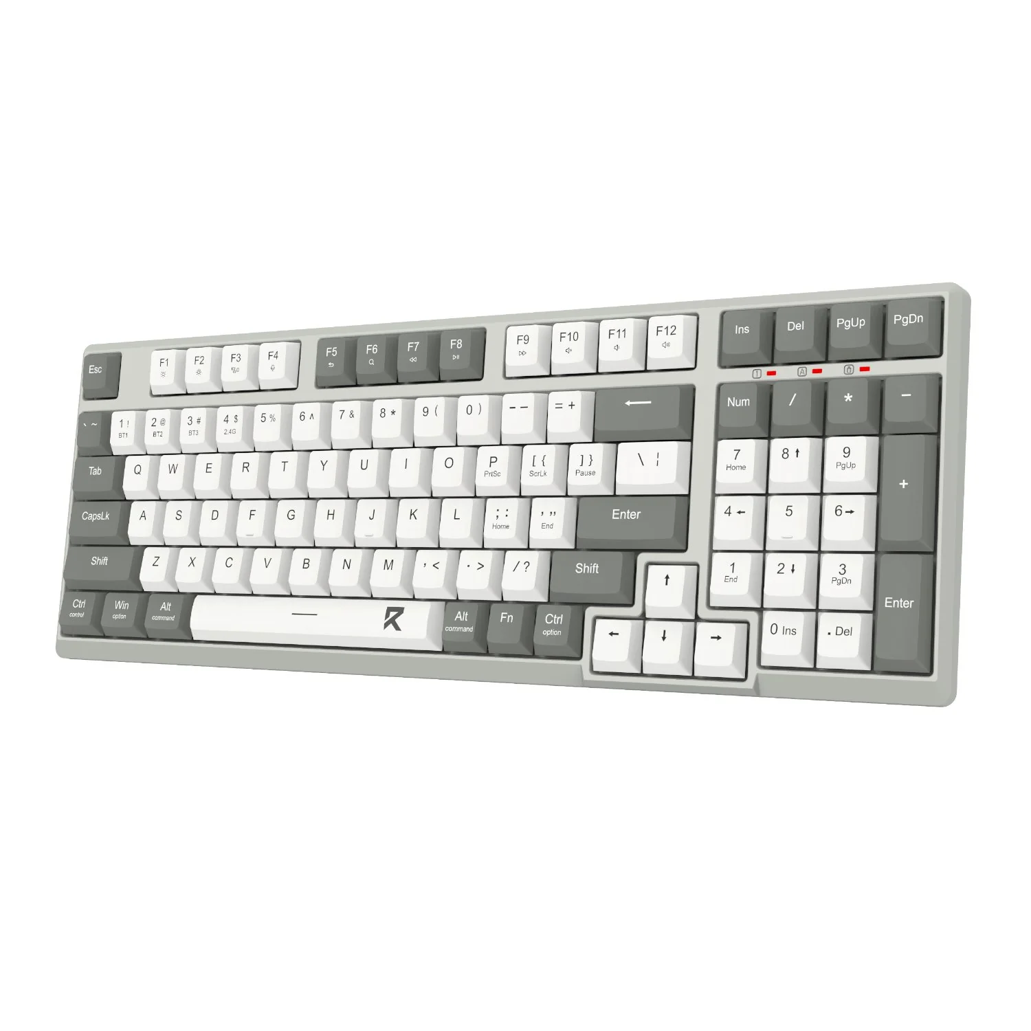 Redragon BK-7113 Scissor Mechanism Slim Wired Full-Size Keyboard (White/Grey) - Image 4