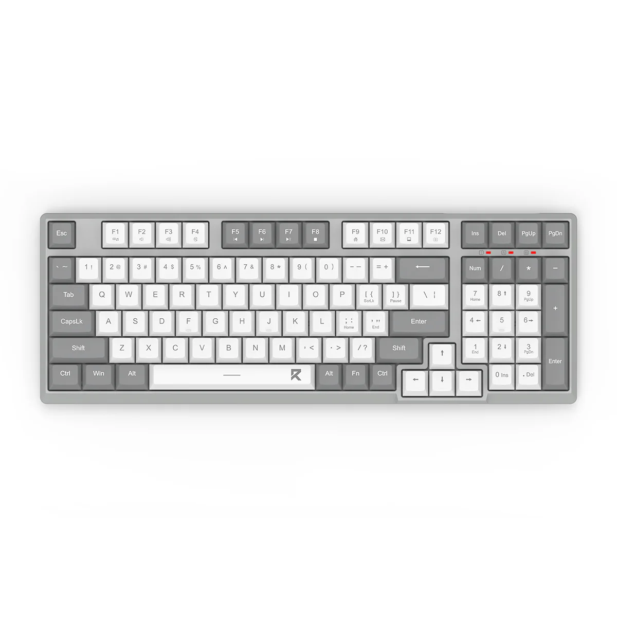 Redragon BK-7114WG Scissor Mechanism Slim Wireless 96% Keyboard (White/Grey) - Image 2