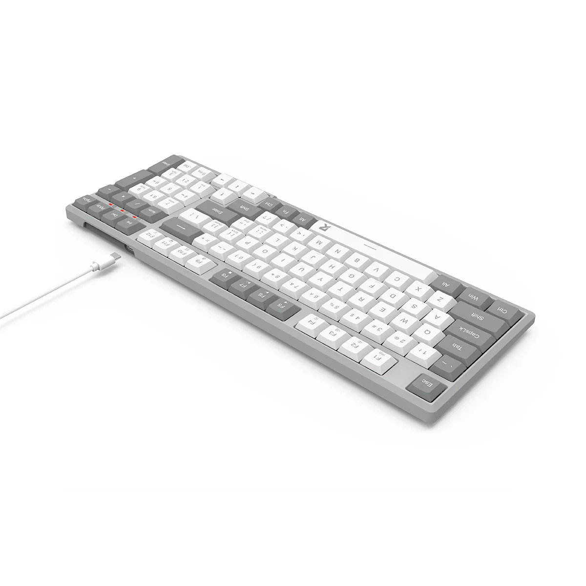 Redragon BK-7114WG Scissor Mechanism Slim Wireless 96% Keyboard (White/Grey) - Image 5
