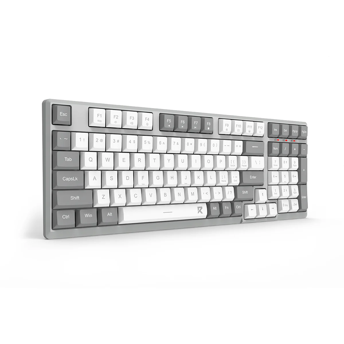 Redragon BK-7114WG Scissor Mechanism Slim Wireless 96% Keyboard (White/Grey) - Image 7
