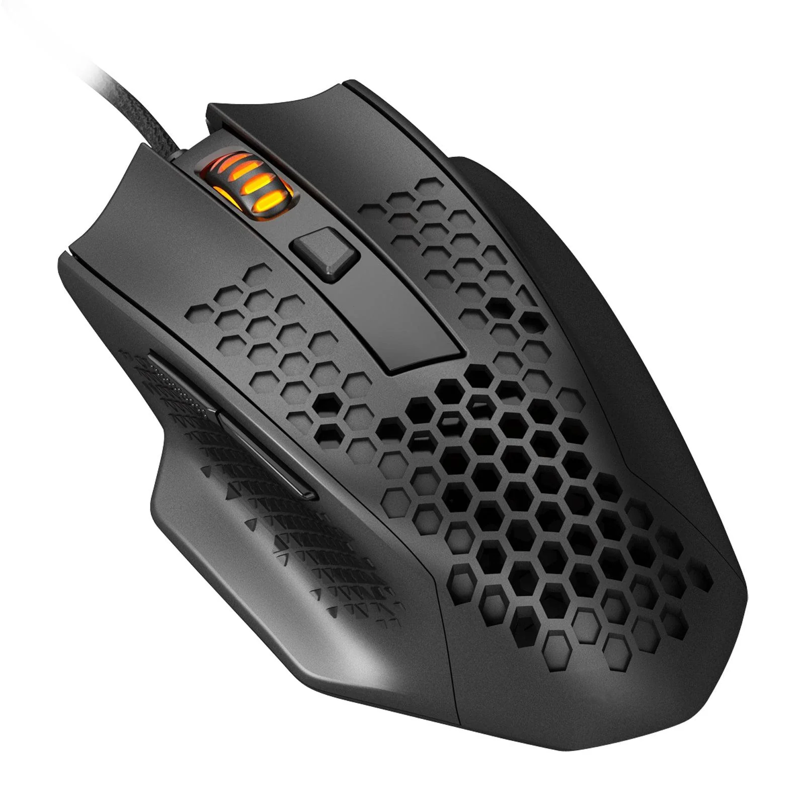 Redragon Bomber Lightweight Honeycomb Gaming Mouse (Black) (M722) - Image 2