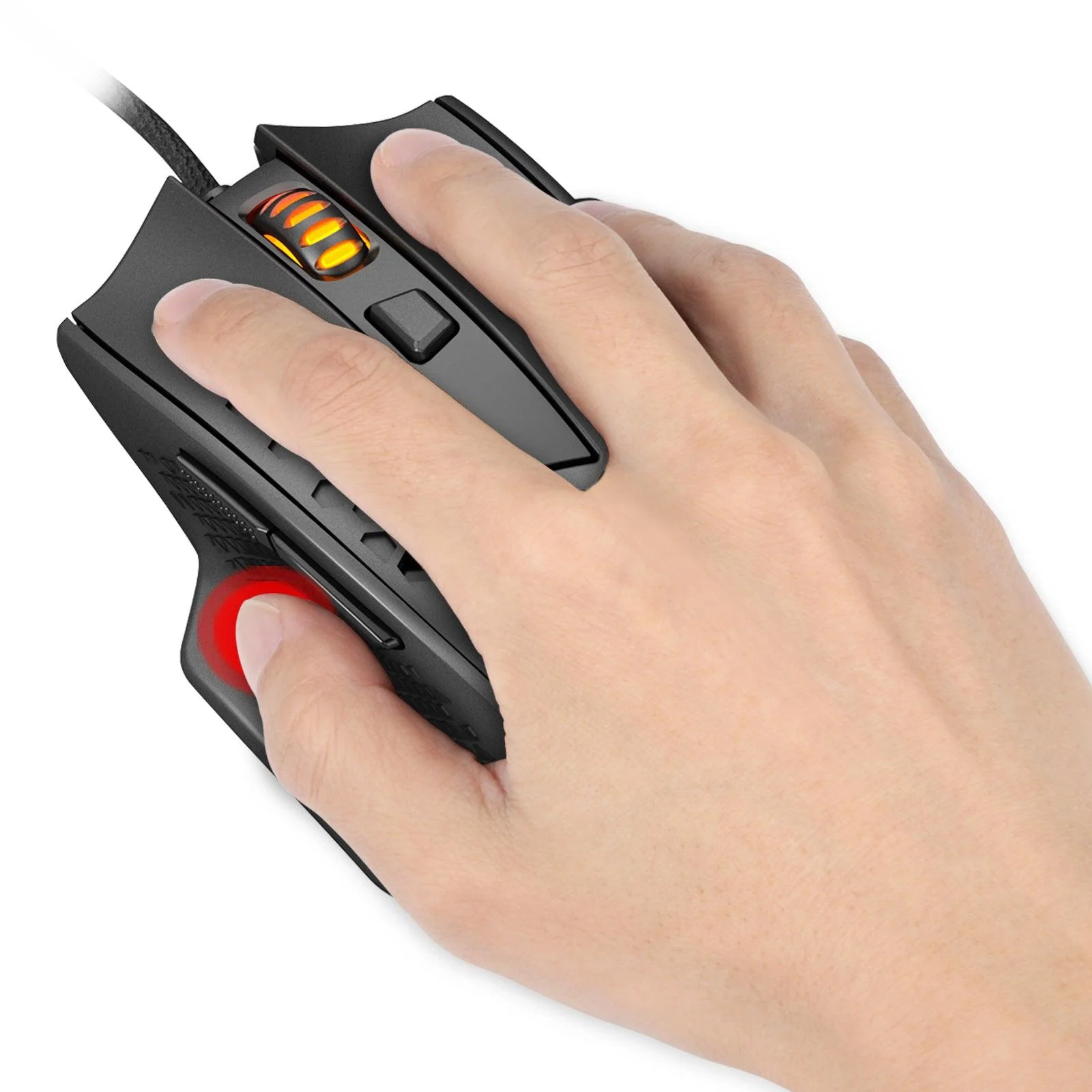Redragon Bomber Lightweight Honeycomb Gaming Mouse (Black) (M722) - Image 7