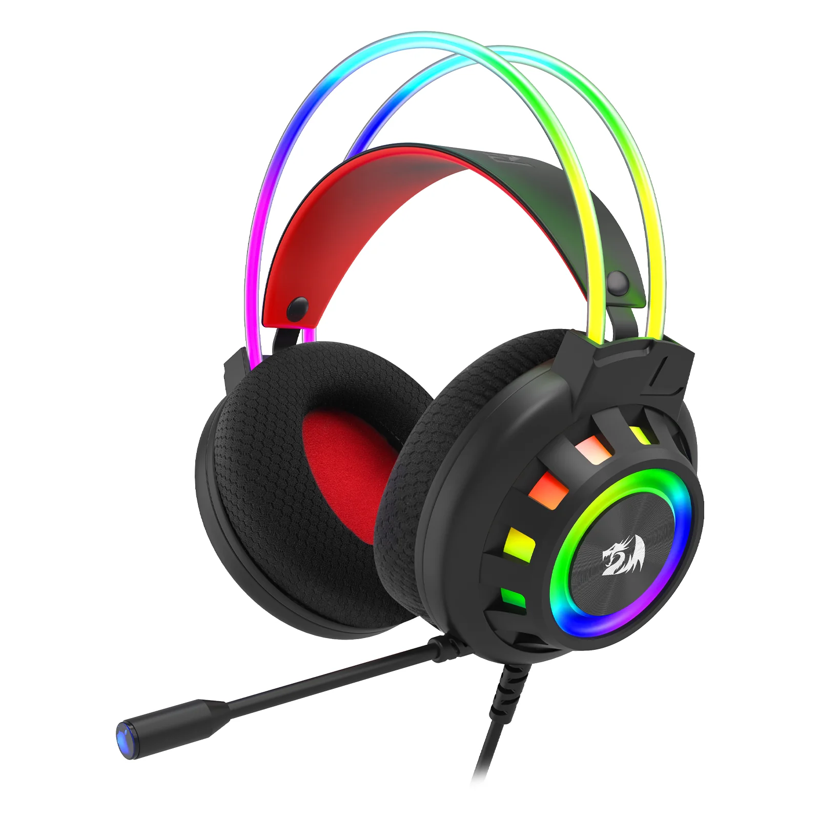 Redragon Circa H281 RGB Wired Gaming Headset (Black) - Image 12