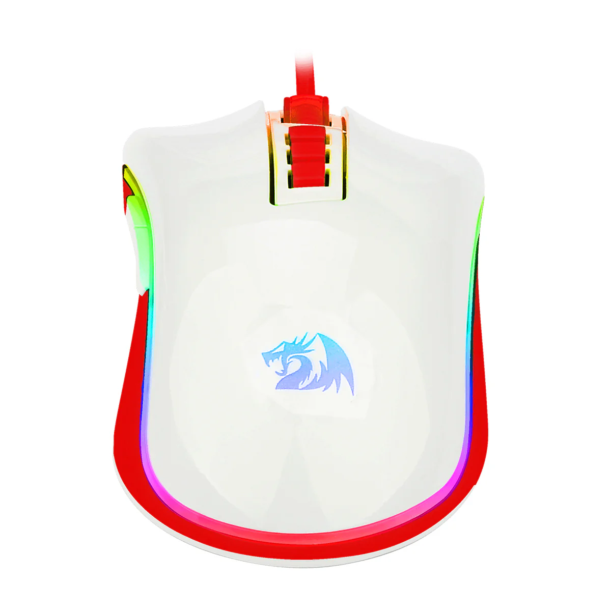 Redragon Cobra Wired Gaming Mouse (White Red) (M711C) - Image 7
