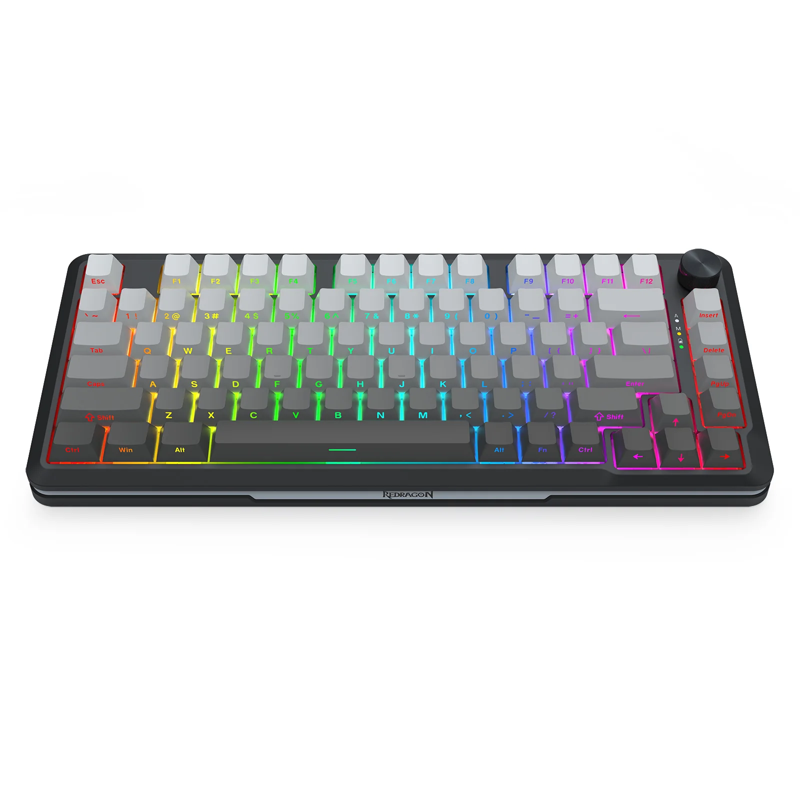 Redragon Cyrus Pro K681SP RGB Wireless 75% Hot-Swappable Gasket Mechanical Keyboard with Knob (RPC Linear Switch) (Gradient Grey) - Image 5