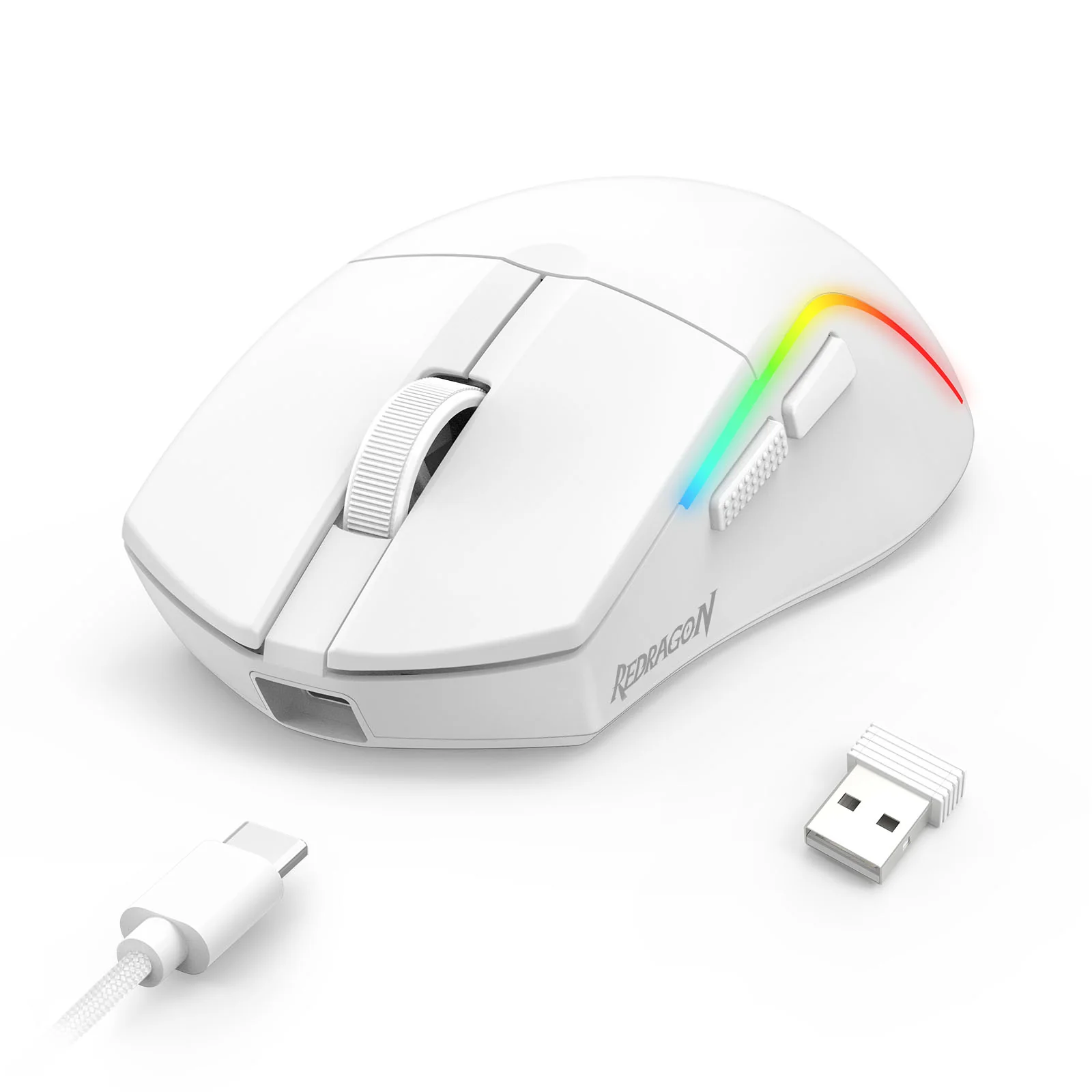 Redragon Deicide Lite RGB Tri-Mode 10000DPI Ultra Lightweight Gaming Mouse (Black, Red, White) - Image 19