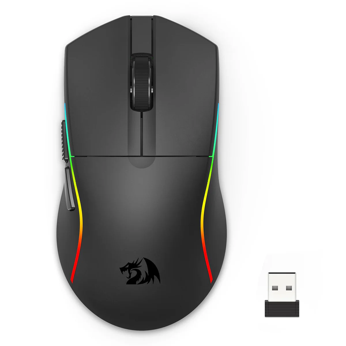 Redragon Deicide Lite RGB Tri-Mode 10000DPI Ultra Lightweight Gaming Mouse (Black, Red, White) - Image 2