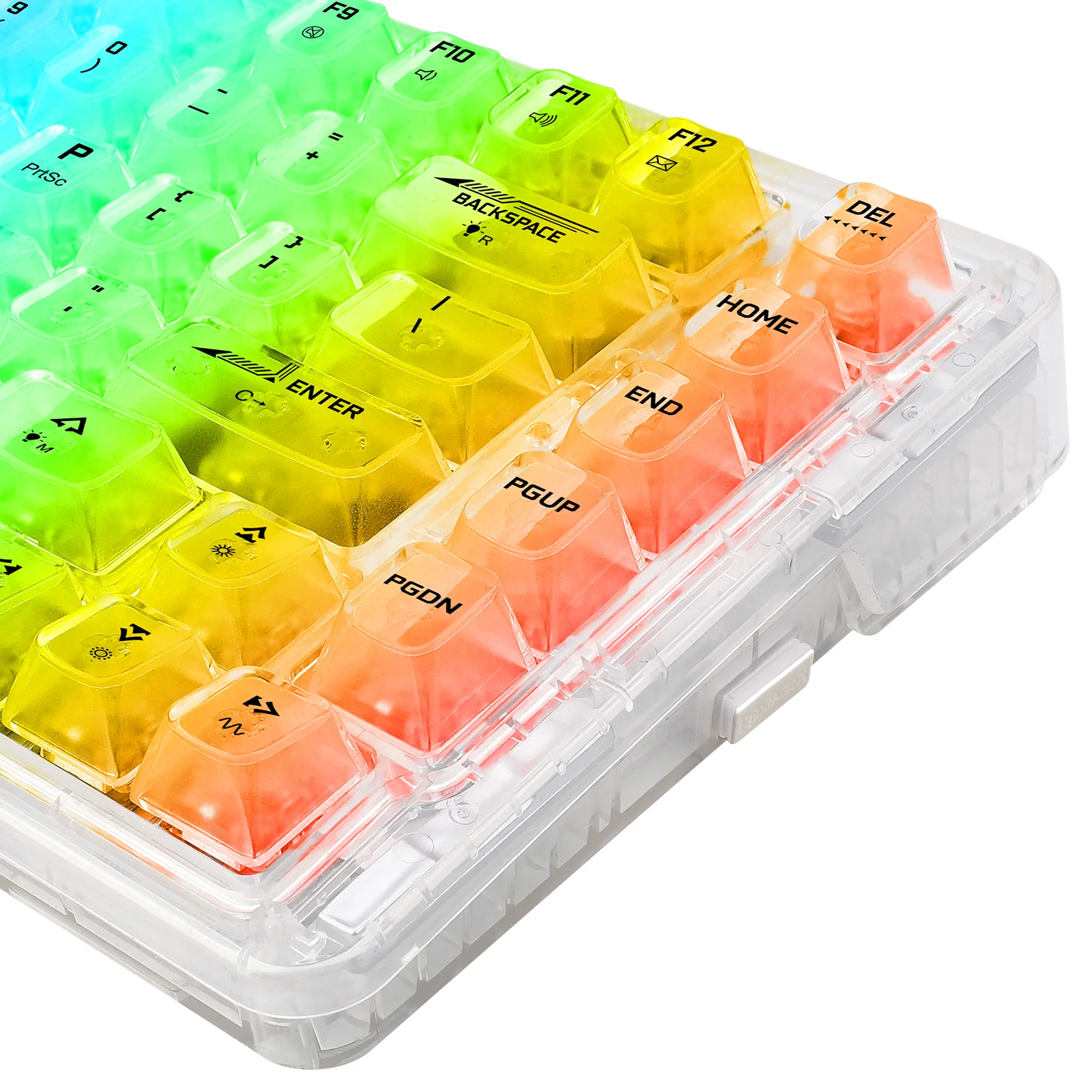 Redragon Elf Pro Wireless Crystal 75% Gasket Hot-Swappable Mechanical Keyboard (Crystal) (K649CT-RGB-Pro) - Image 8