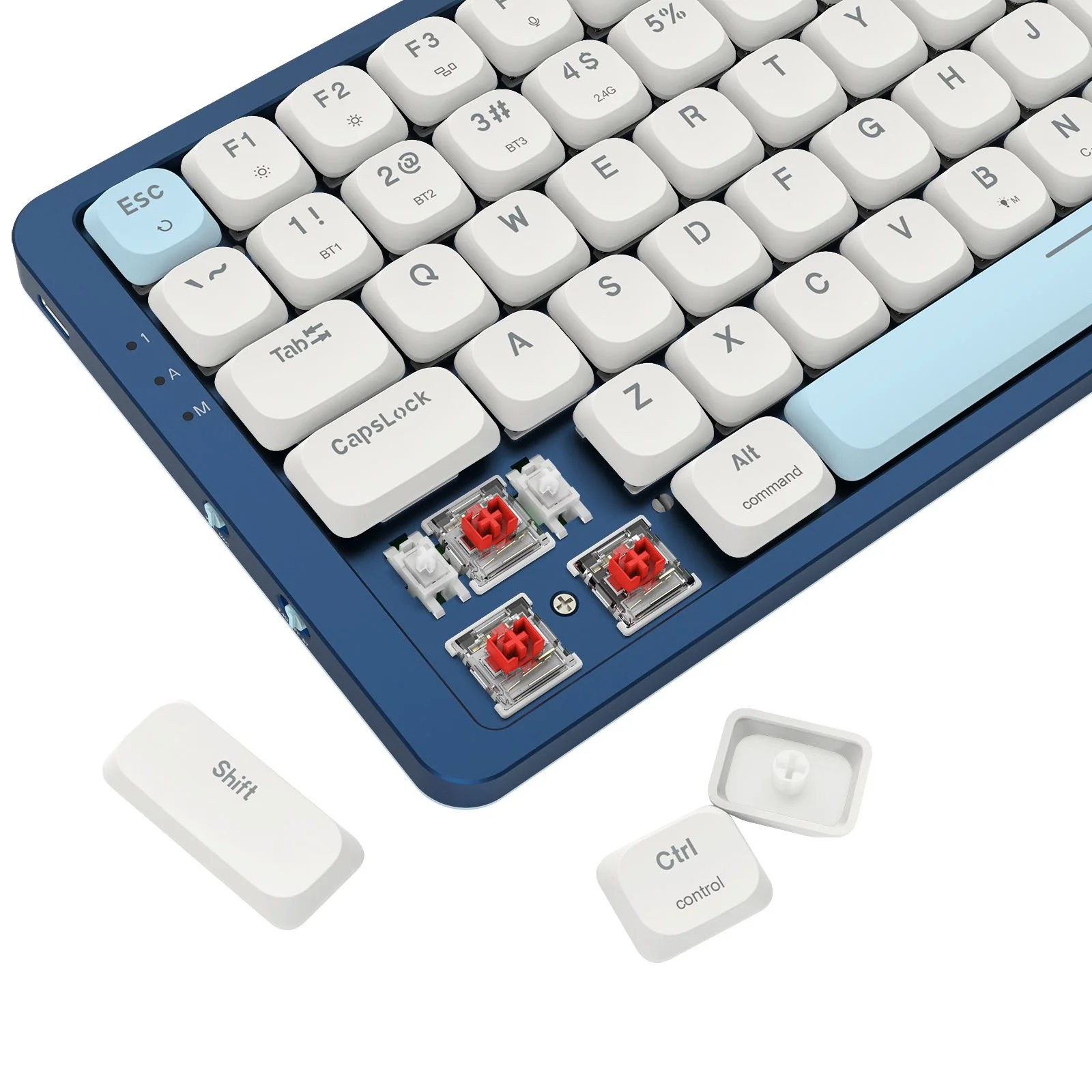 Redragon Eva Pro Tri-Mode RGB Backlit Mechanical Gaming Keyboard (Dust-Proof Red Switch) (K684WB-RGB-PRO) - Image 4