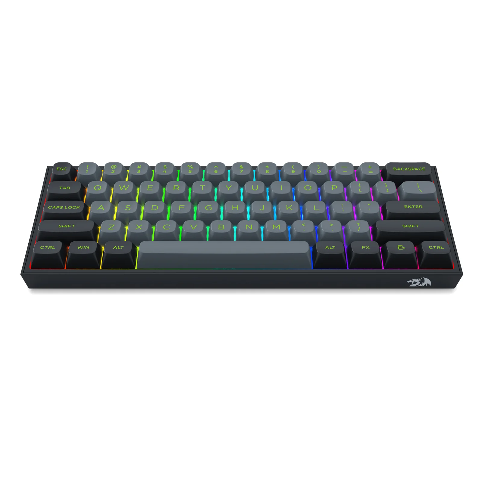 Redragon Fizz RGB Wired Mechanical Gaming Keyboard - Dust Proof Red Switch (Grey/Black) (K617GB-RGB) - Image 3