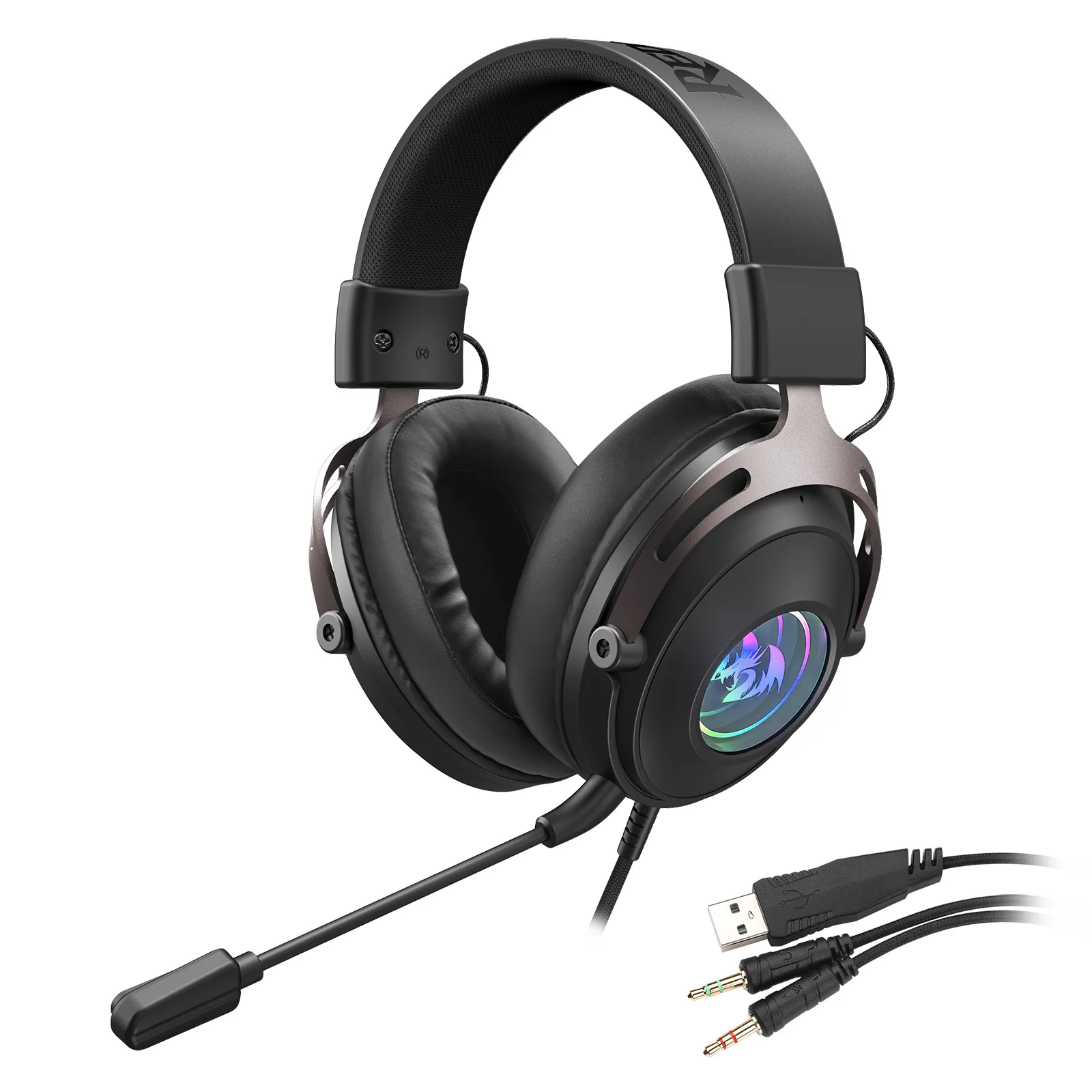 Redragon H389 Arrorain Lite RGB Wired Gaming Headset - Image 2