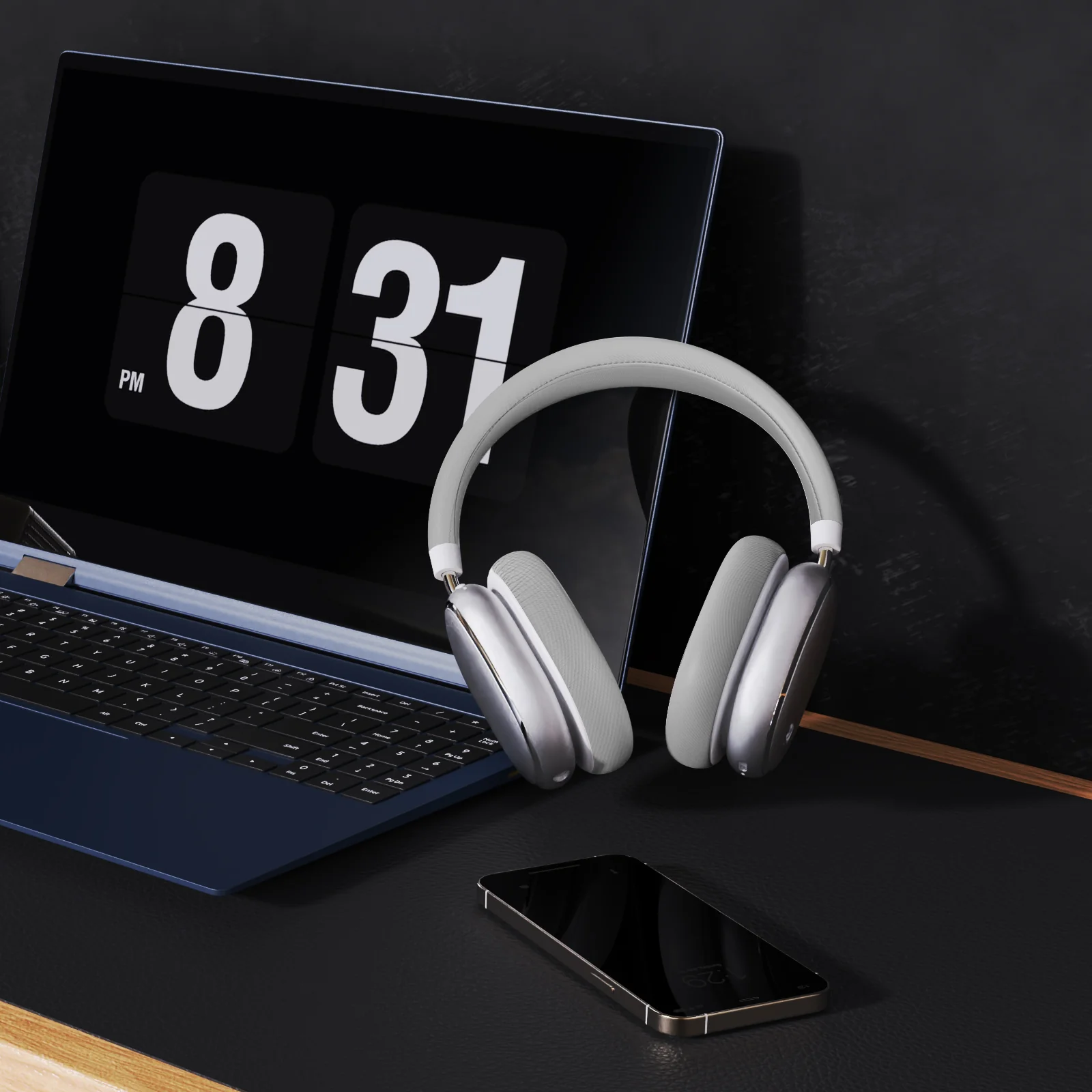 Redragon H620 Vibecore 700NC ANC Bluetooth/Wired Headphone (Silver/Grey) - Image 9
