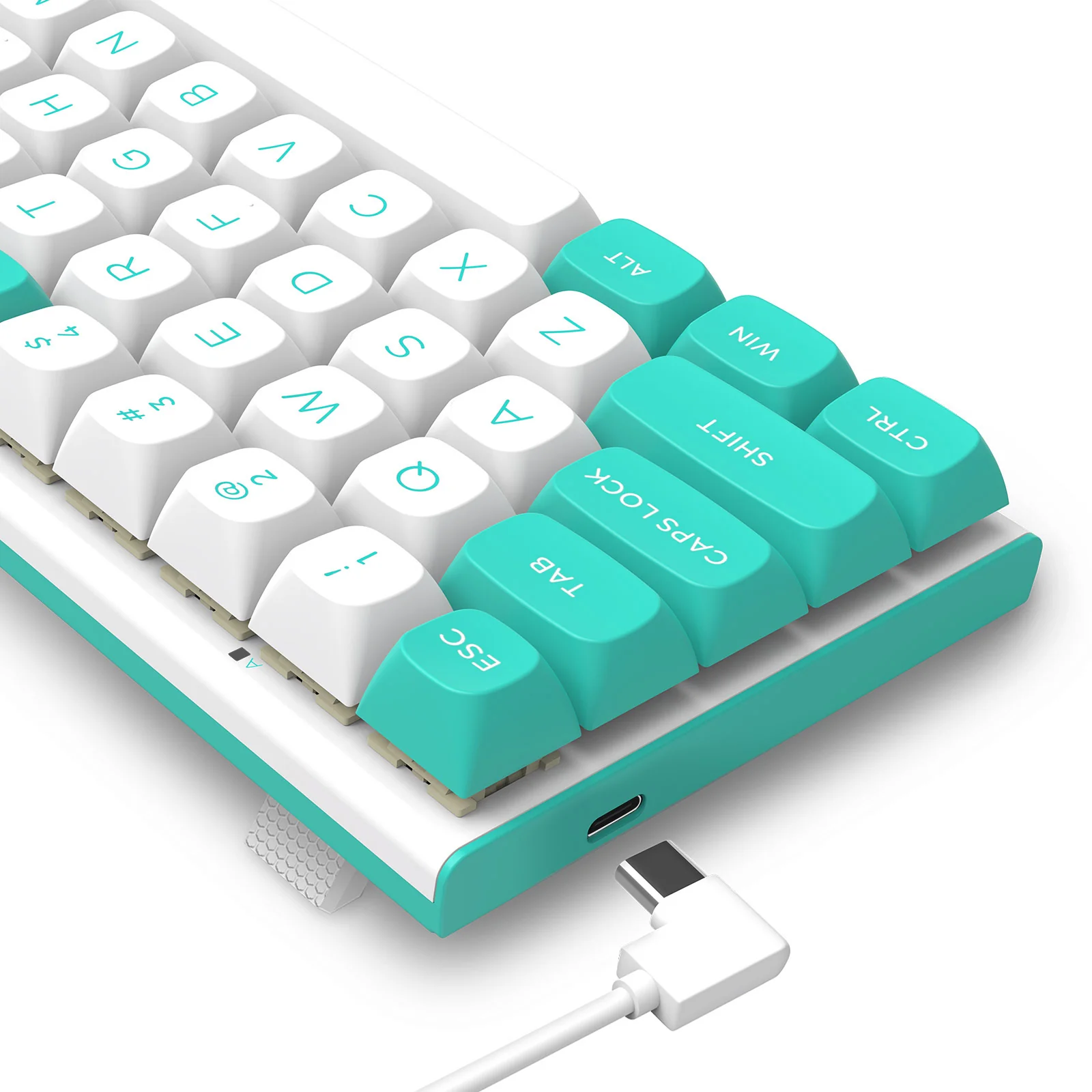 Redragon K683WB-RGB Fidd 8k Wired Rapid Trigger Magnetic Switch Keyboard (AQUA/WHITE) - Image 8