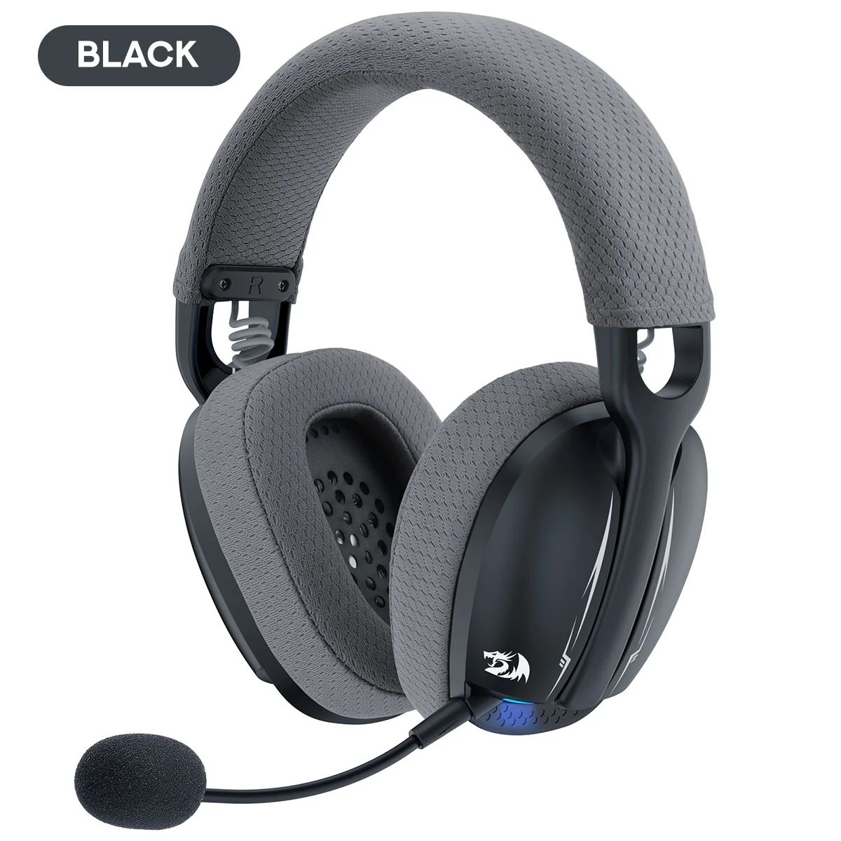 Redragon H878 Skuld Pro Lightweight Wireless Gaming Headset (Black/Blue, Black,Blue, White) - Image 10
