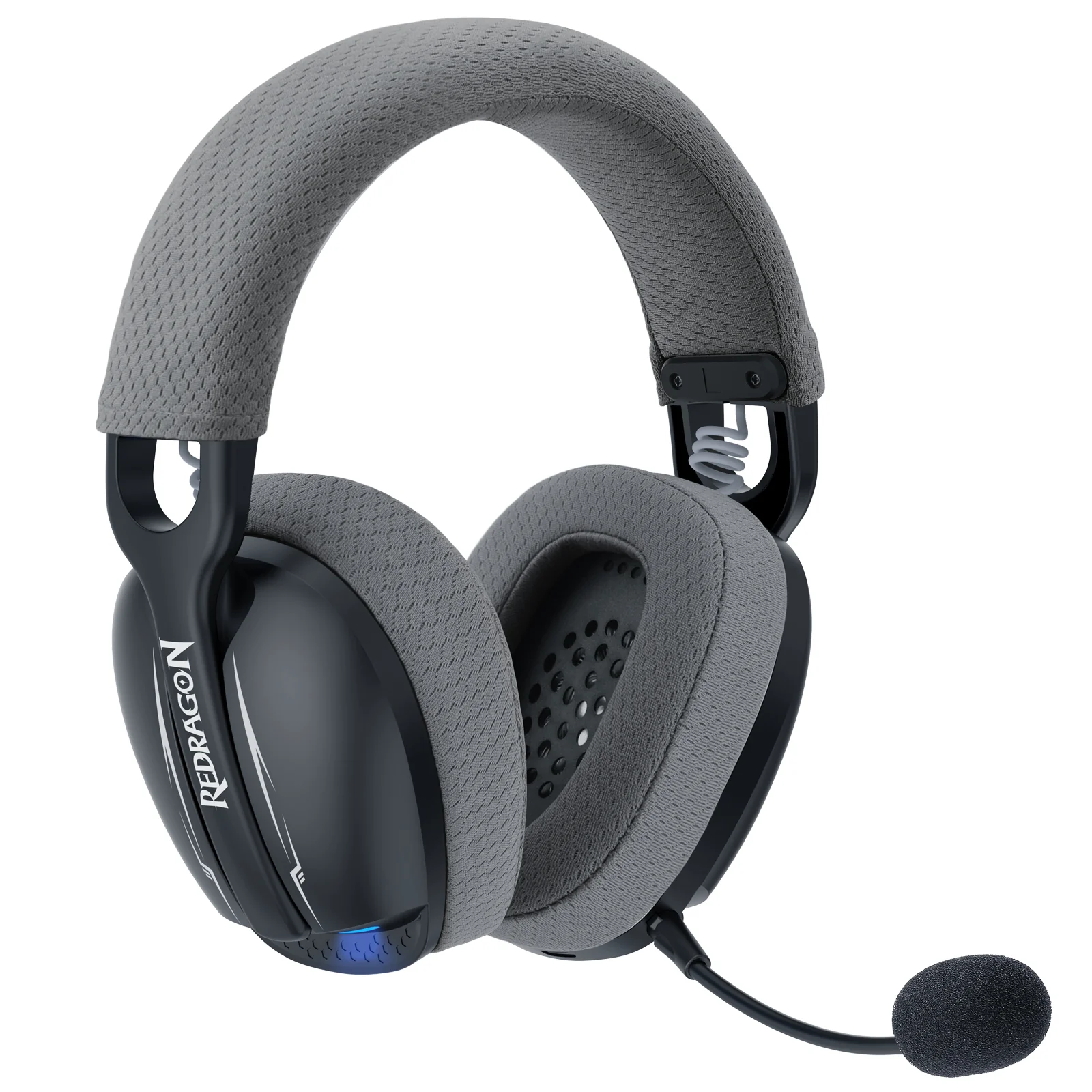 Redragon H878 Skuld Pro Lightweight Wireless Gaming Headset (Black/Blue, Black,Blue, White) - Image 11