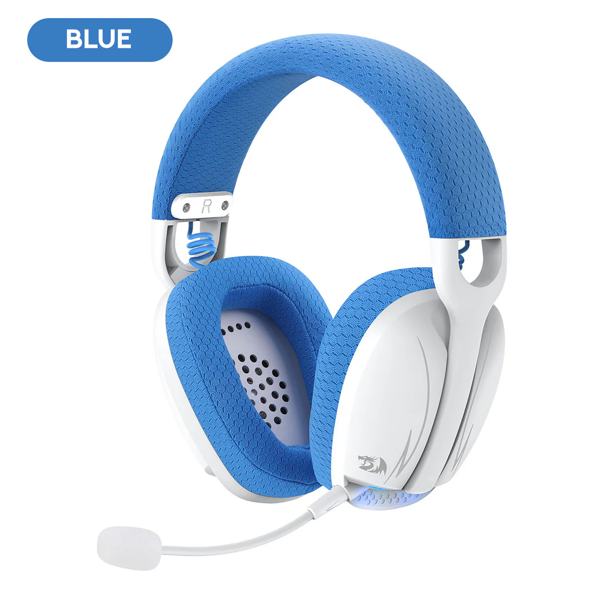 Redragon H878 Skuld Pro Lightweight Wireless Gaming Headset (Black/Blue, Black,Blue, White) - Image 17