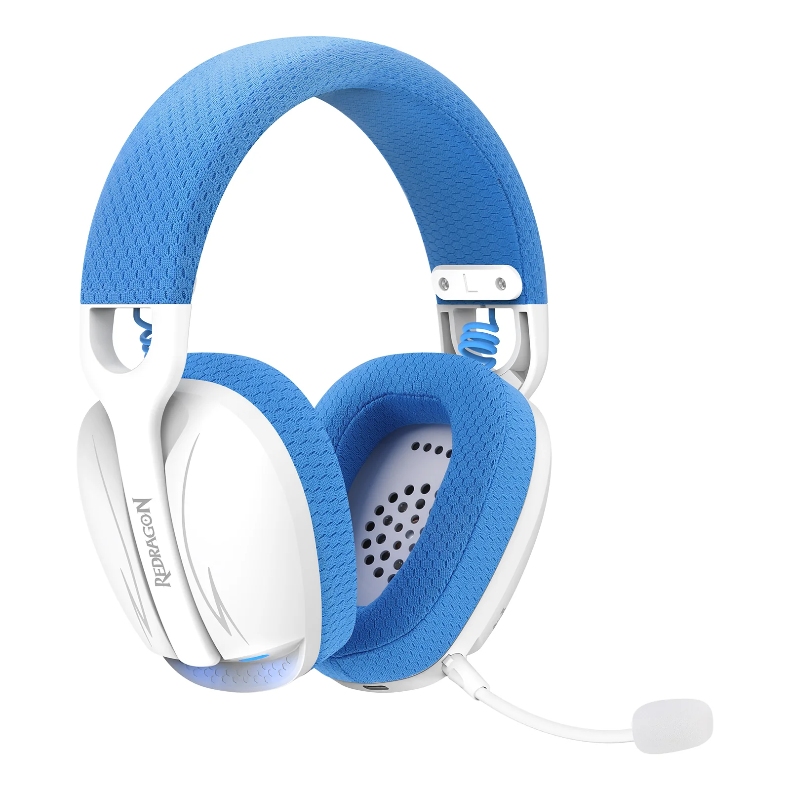 Redragon H878 Skuld Pro Lightweight Wireless Gaming Headset (Black/Blue, Black,Blue, White) - Image 18